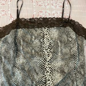 Snake print cami